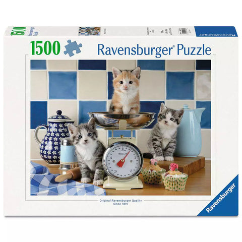 Verpackung Puzzle 1500 Teile Kätzchen in der Küche 01708