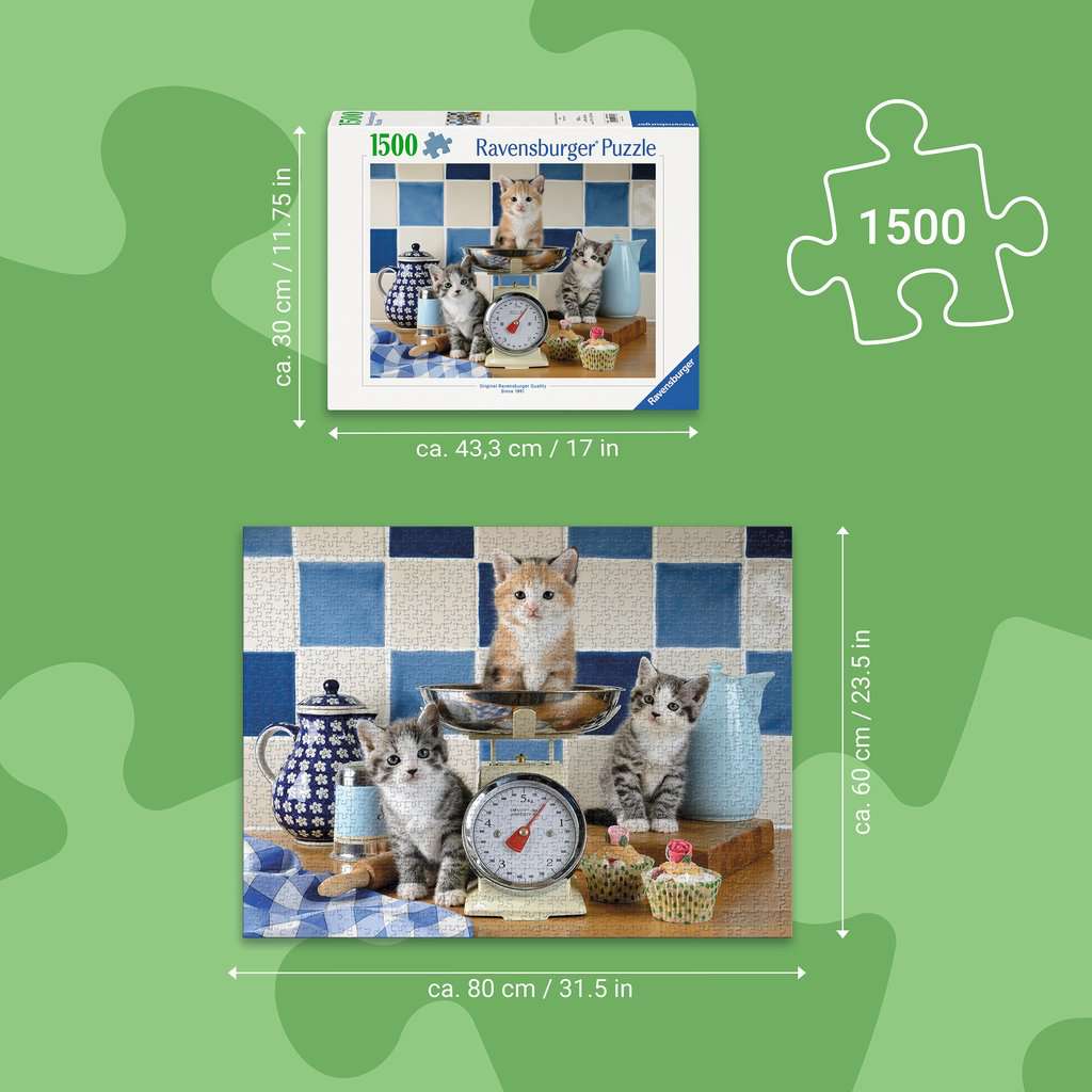 Puzzle 1500 Teile Kätzchen in der Küche 01.708 - Bild 3