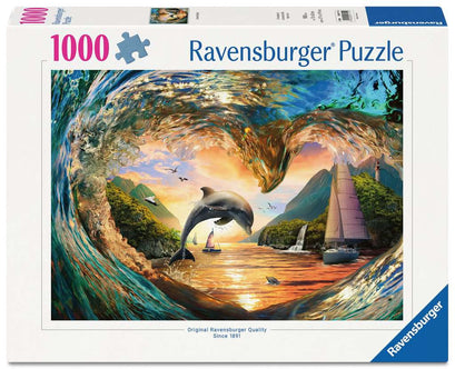 Puzzle 1000 Teile Sprung in den Sonnenuntergang 01.711