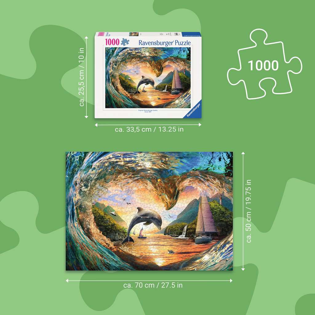 Puzzle 1000 Teile Sprung in den Sonnenuntergang 01.711 - Bild 3
