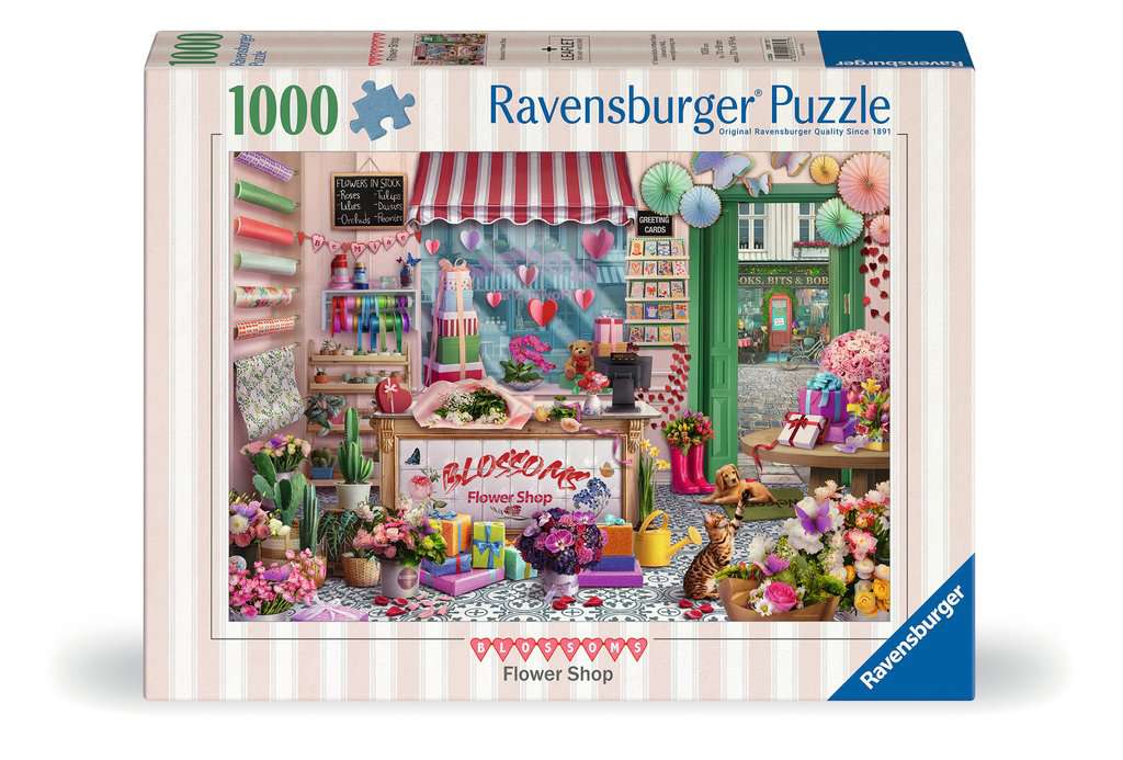 Puzzle 1000 Teile Der kleine Blumenladen 01.727 - Bild 1