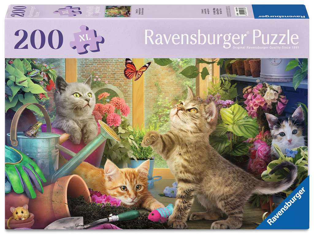 Ravensburger Puzzle 200 Teile XXL Verspielte Kätzchen 01.735 - Bild 1