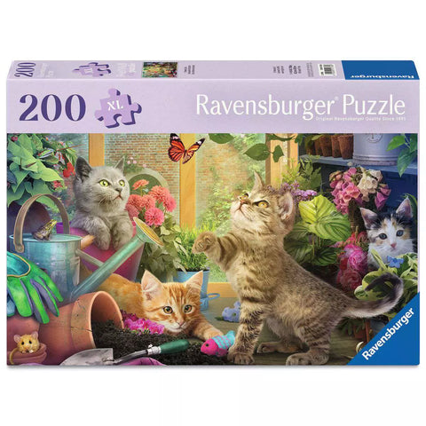 Verpackung Ravensburger Puzzle 200 Teile Verspielte Kätzchen 01735