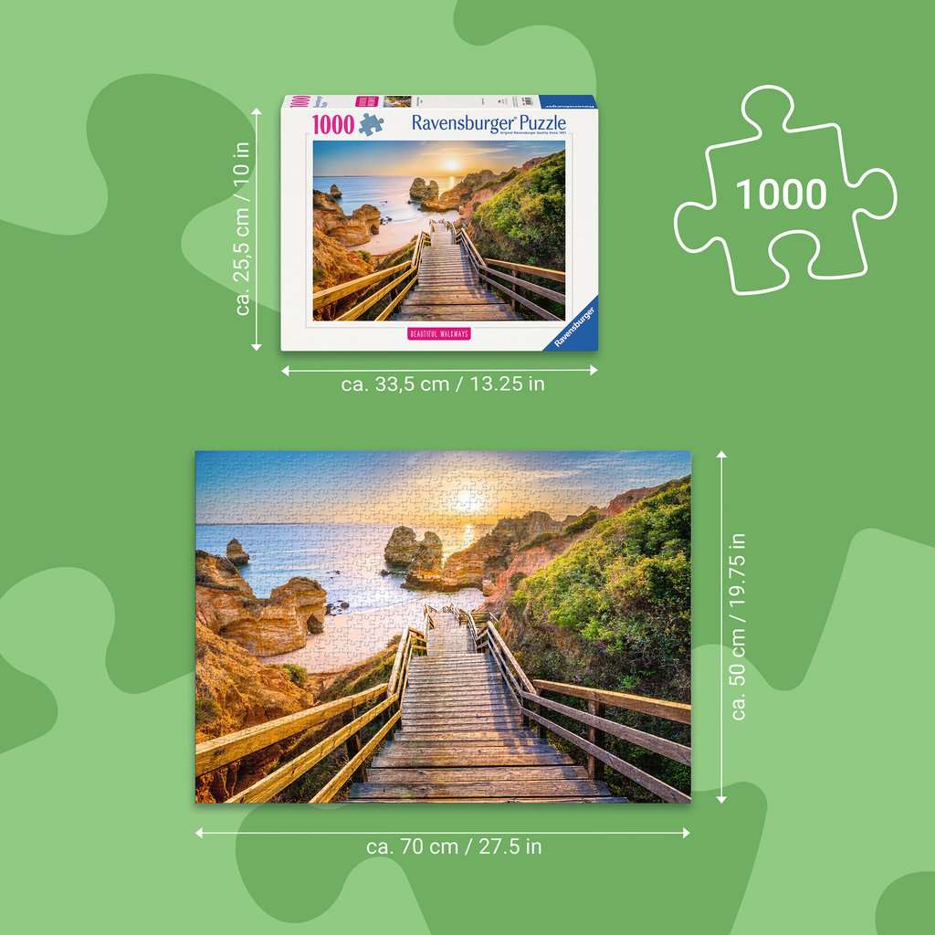 Puzzle 1000 Teile Holztreppe zum Praio do Camillo 01.761 - Bild 3