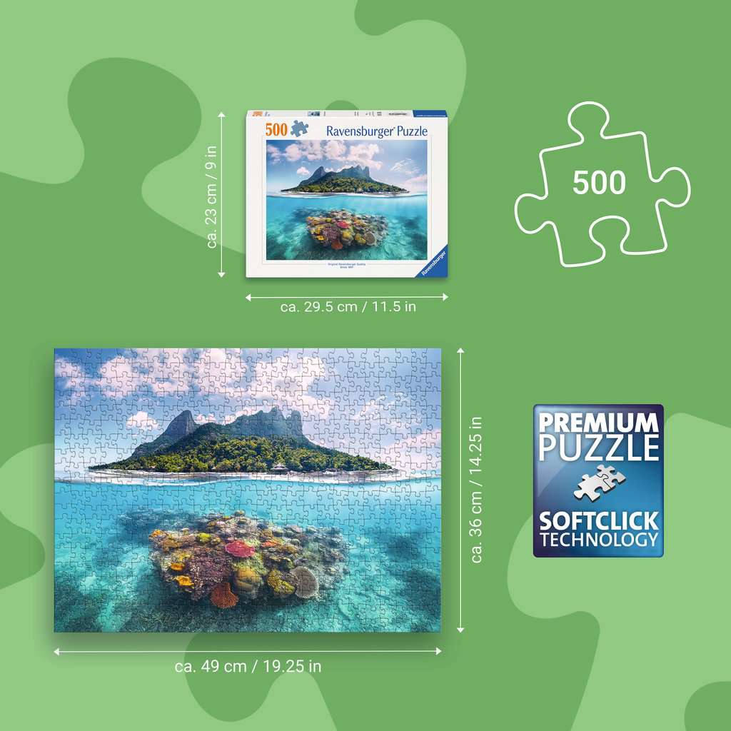 Puzzle 500 Teile Insel und Korallenwelt 01.798 - Bild 3