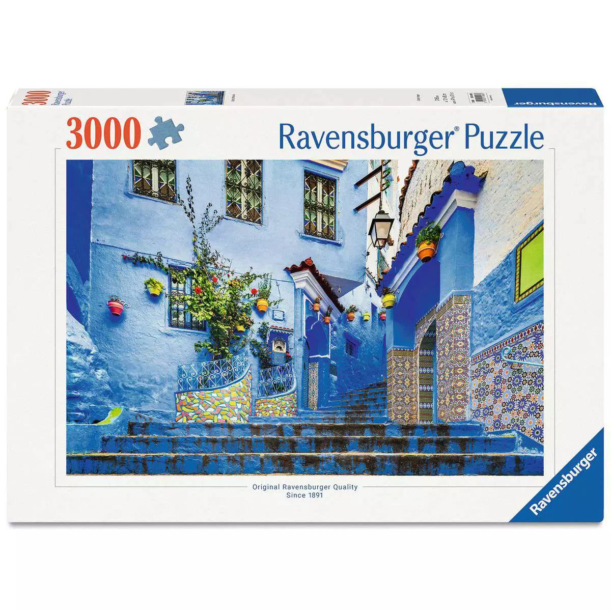 Verpackung Puzzle 3000 Teile Marokko in Blau 01893