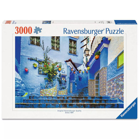 Verpackung Puzzle 3000 Teile Marokko in Blau 01893