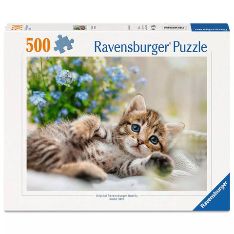 Verpackung Ravensburger Puzzle Süsses Kätzchen, 500 Teile, 01.904