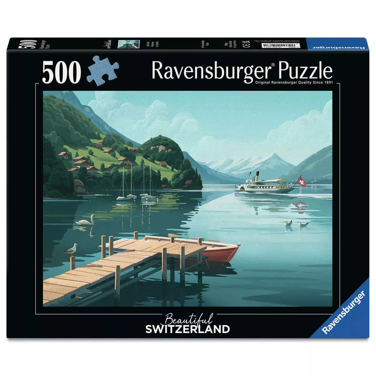 Puzzle 500 Teile Beautiful Switzerland Brienzersee 01.967 - Bild 1