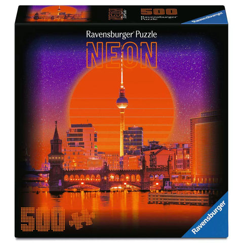 Verpackung Ravensburger Neon Puzzle Berlin 01978, 500 Teile