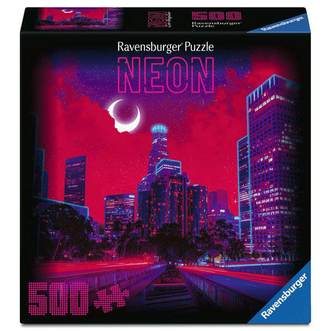Verpackung Ravensburger Neon Puzzle Los Angeles, 500 Teile, 01979