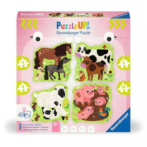 Verpackung Puzzle Up! Bauernhoftiere 4, 6, 8, 10 Teile 04001