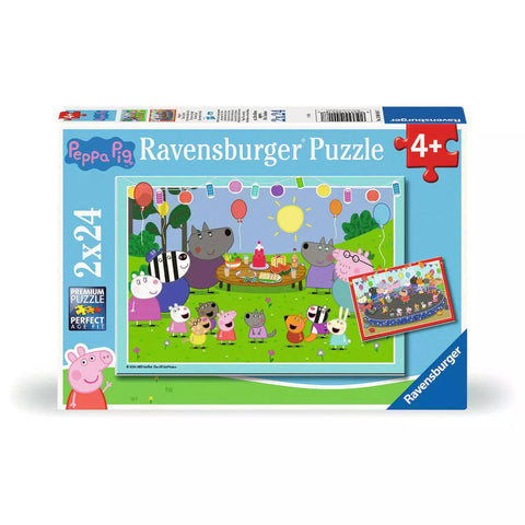 Verpackung Kinderpuzzle Peppa Pig Partyzeit 2x24 Teile 04018