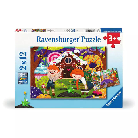 Verpackung Ravensburger Kinderpuzzle Märchenhafte Geschichten 2x12 Teile 04045