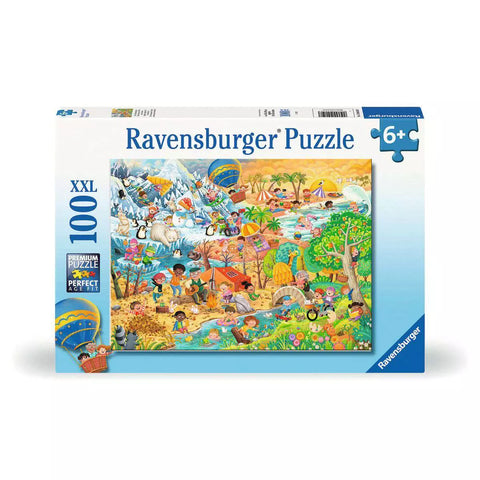 Verpackung Ravensburger Kinderpuzzle Die 4 Jahreszeiten 100 XXL-Teile 04050