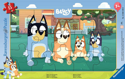 Rahmenpuzzle 15 Teile Bluey und ihre Familie 04.109