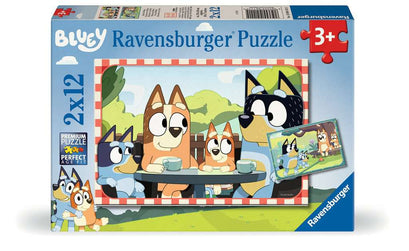 Puzzle 2x12 Teile Bluey Familienzeit 04.111