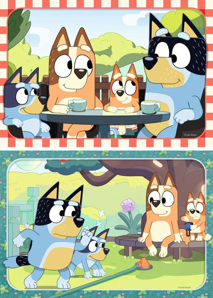 Puzzle 2x12 Teile Bluey Familienzeit 04.111 - Bild 2