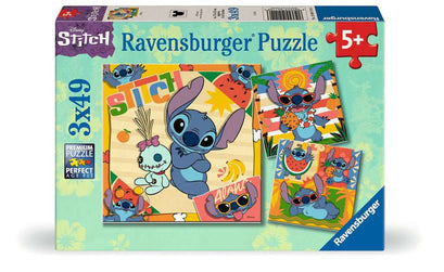 Puzzle 3x49 Teile Disney Stitch Aloha 04.114