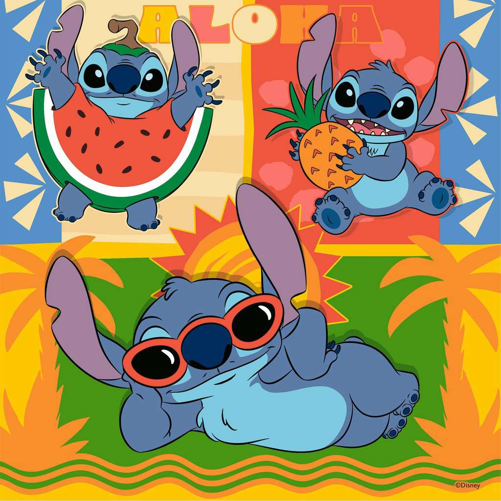 Puzzle 3x49 Teile Disney Stitch Aloha 04.114 - Bild 5