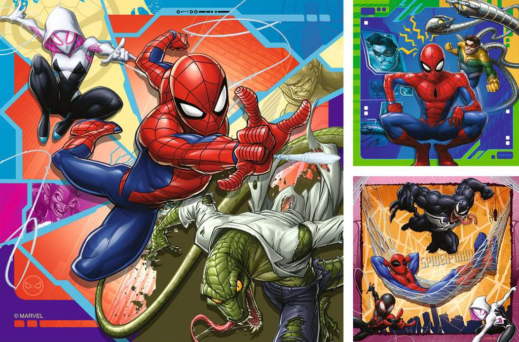 Puzzle 3x49 Teile Marvel Spider Man 04.115 - Bild 2