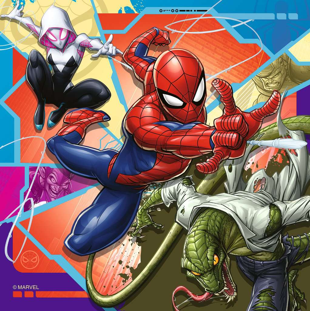 Puzzle 3x49 Teile Marvel Spider Man 04.115 - Bild 3