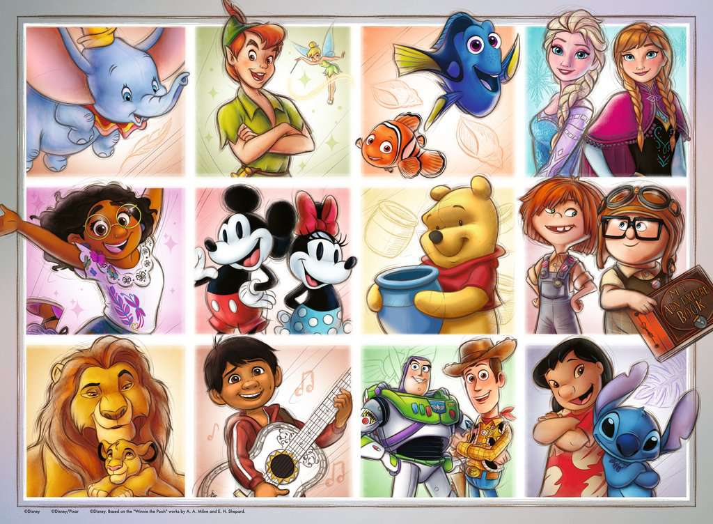 Puzzle 100 Teile Disney Multicharacter 04.118 - Bild 2