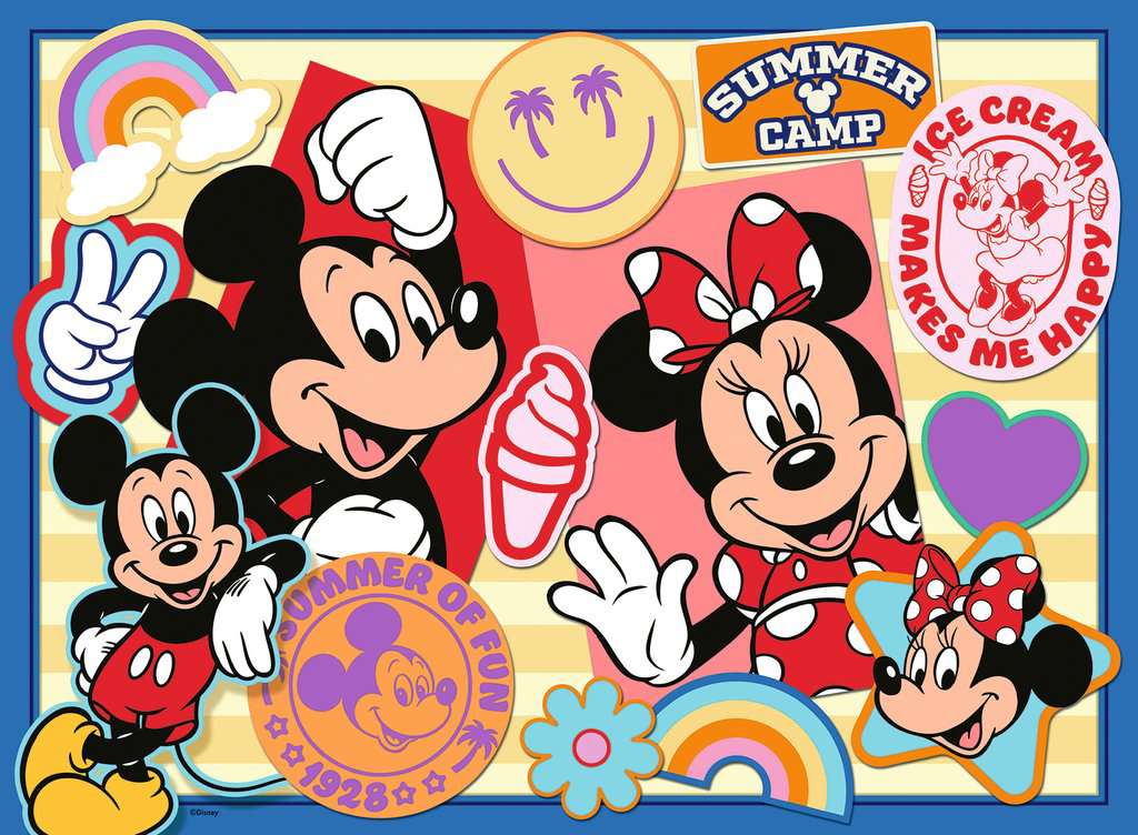 Puzzle 200 Teile Disney Unterwegs mit Mickey und Minnie 04.136 - Bild 2