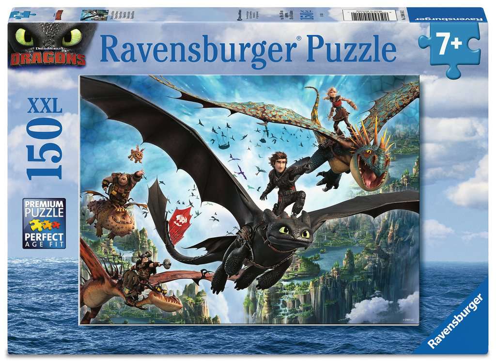 Puzzle 150 Teile XXL Dragons New Movie 04.141 - Bild 1