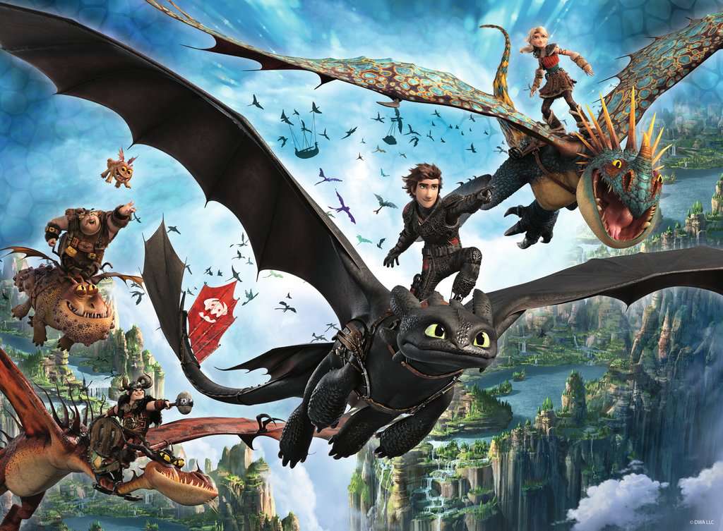 Puzzle 150 Teile XXL Dragons New Movie 04.141 - Bild 2