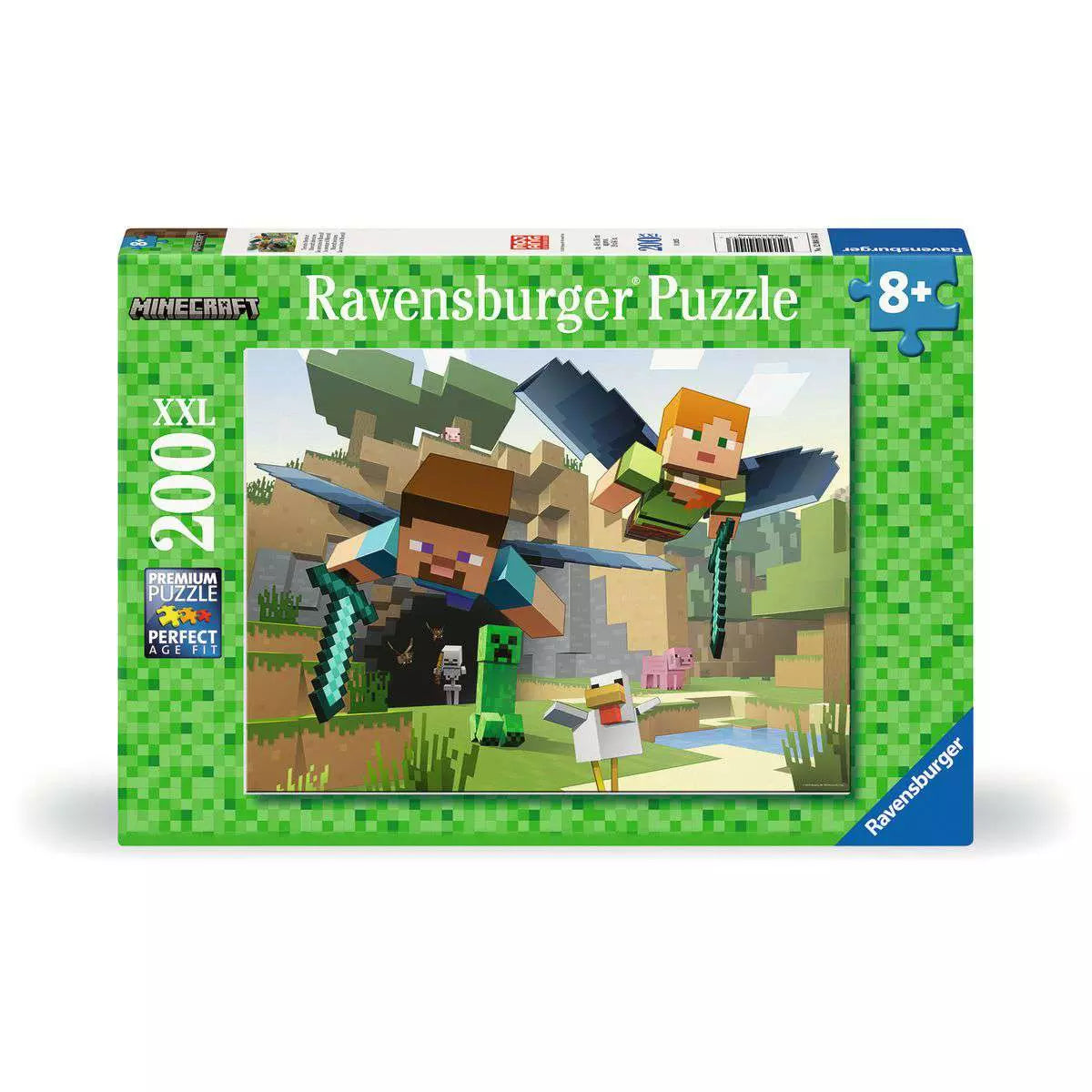 Puzzle 200 Teile Minecraft Tierische Abenteuer 04.144 - Bild 1