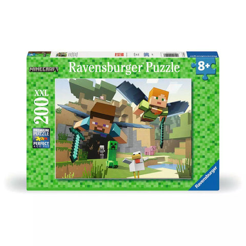 Verpackung Kinderpuzzle Minecraft Tierische Abenteuer 200 XXL-Teile, Ravensburger 04144