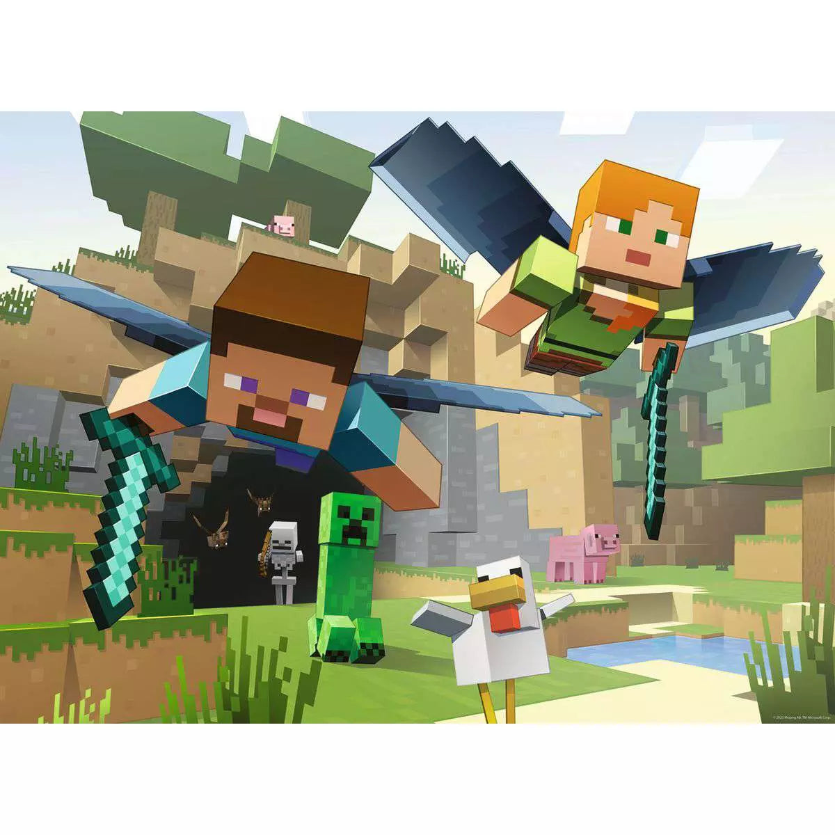 Puzzle 200 Teile Minecraft Tierische Abenteuer 04.144 - Bild 2