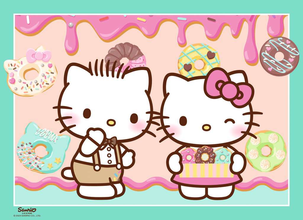 Puzzle 100 Teile 4 in a box Hello Kitty 04.159 - Bild 6