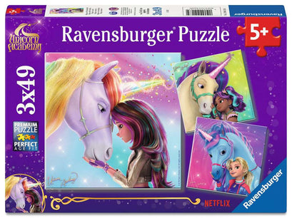 Puzzle 3x49 Teile Unicorn Academy Magie und Freundschaft 04.163
