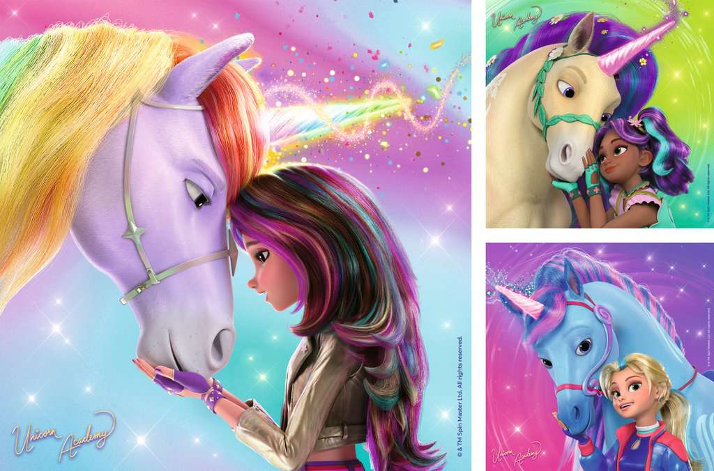 Puzzle 3x49 Teile Unicorn Academy Magie und Freundschaft 04.163 - Bild 2
