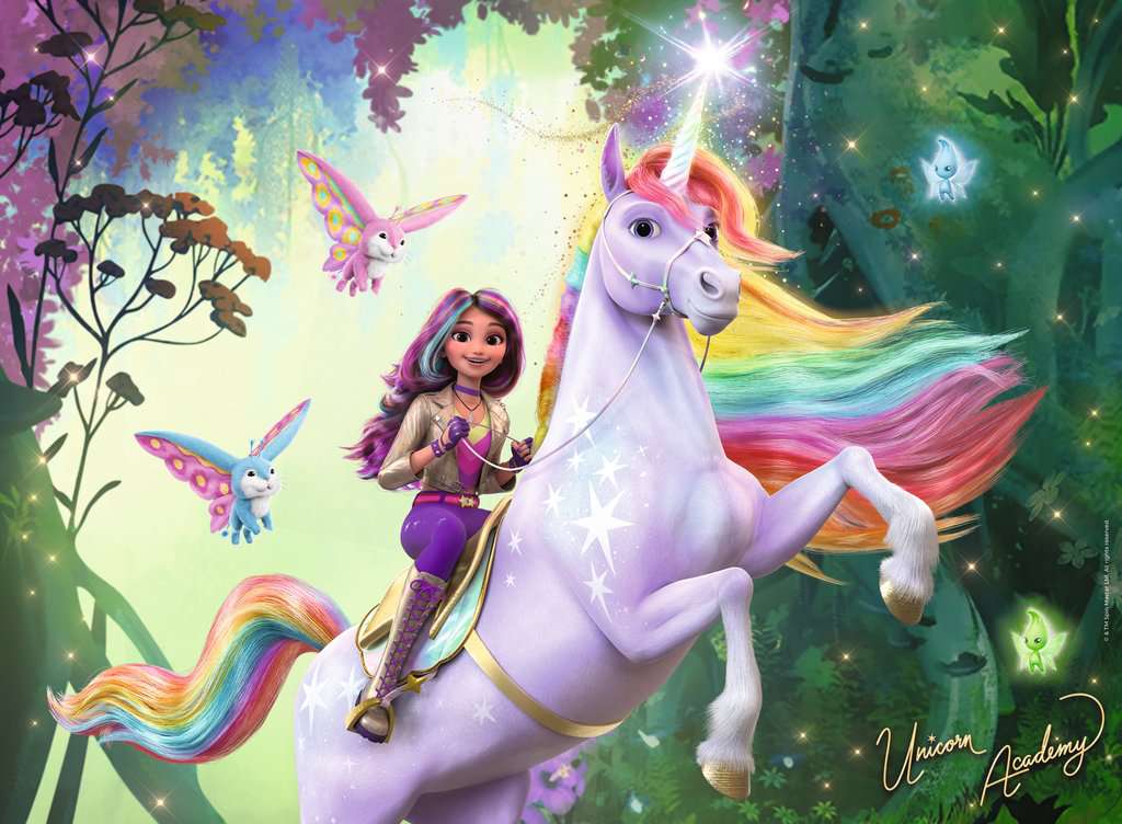 Puzzle 100 Teile Unicorn Academy Sophia und Wildstar 04.164 - Bild 2