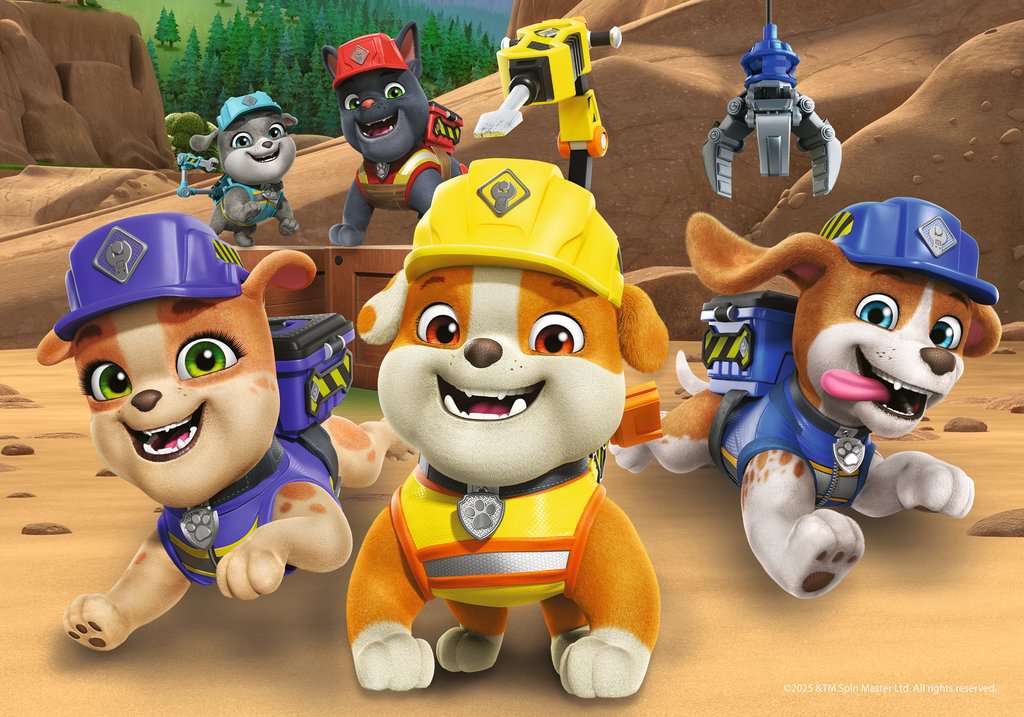 Puzzle 2x12 Teile Paw Patrol: Rubble&Crew 04.167 - Bild 3