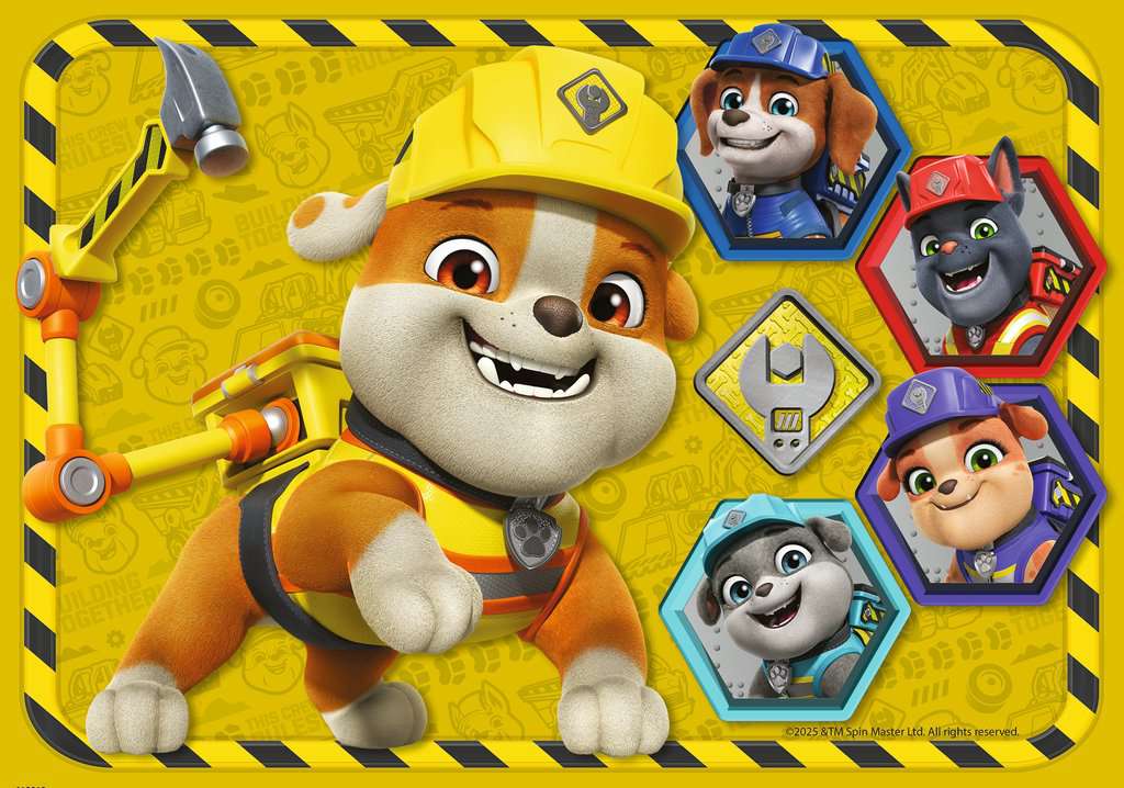 Puzzle 2x12 Teile Paw Patrol: Rubble&Crew 04.167 - Bild 4