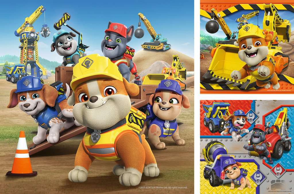 Puzzle 2x12 Teile Paw Patrol: Rubble 04.168 - Bild 2