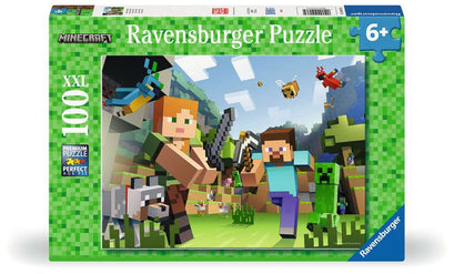 Puzzle 100 Teile Minecraft Steve und Alex 04.176