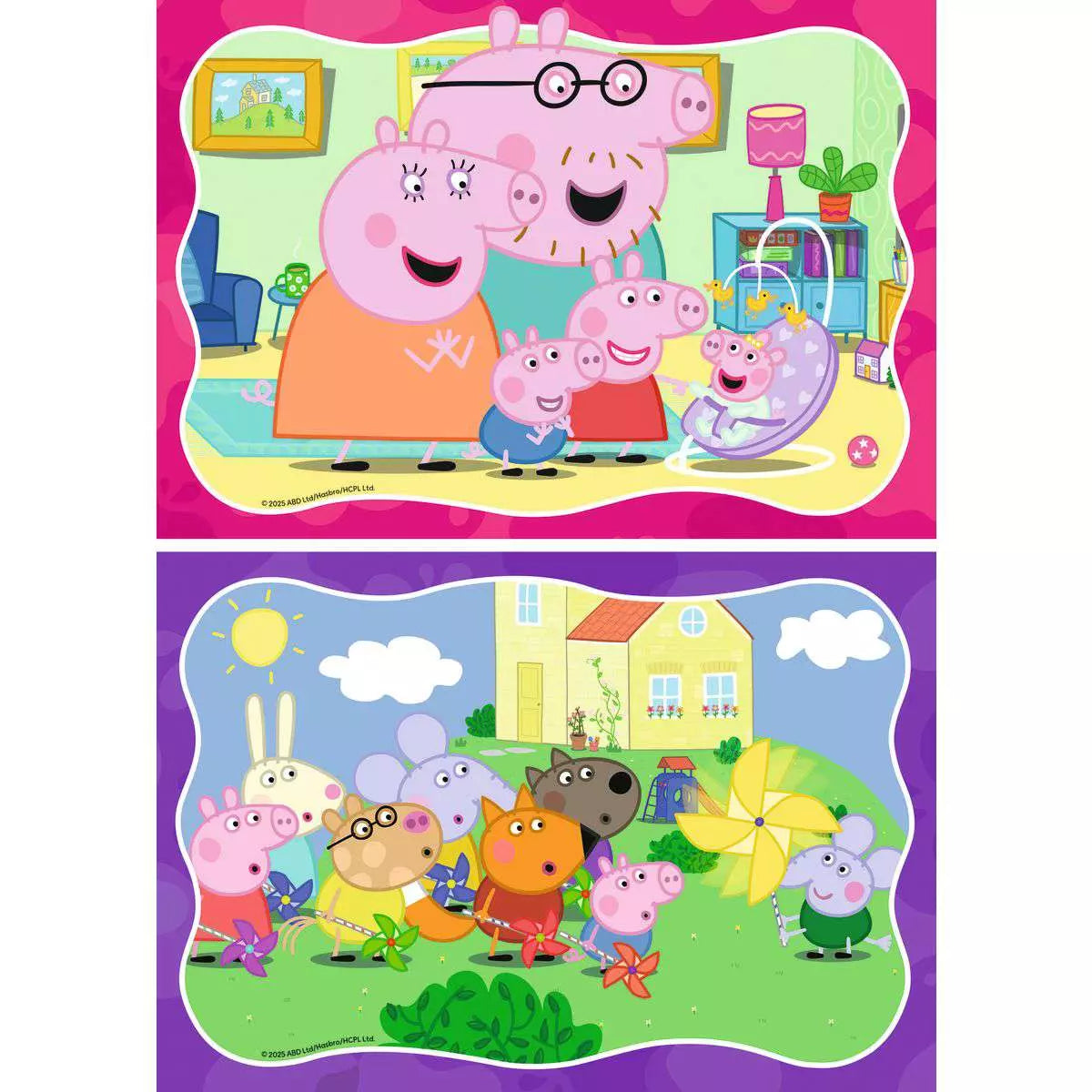 Puzzle 2x24 Teile Peppa Pig Neue Abenteuer 04.184 - Bild 2