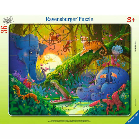 Ravensburger Rahmenpuzzle Sonnenuntergang im Dschungel 36 Teile 04251