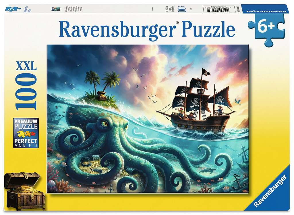 Puzzle 100 Teile XXL Der Schatz des Kraken 04.263 - Bild 1