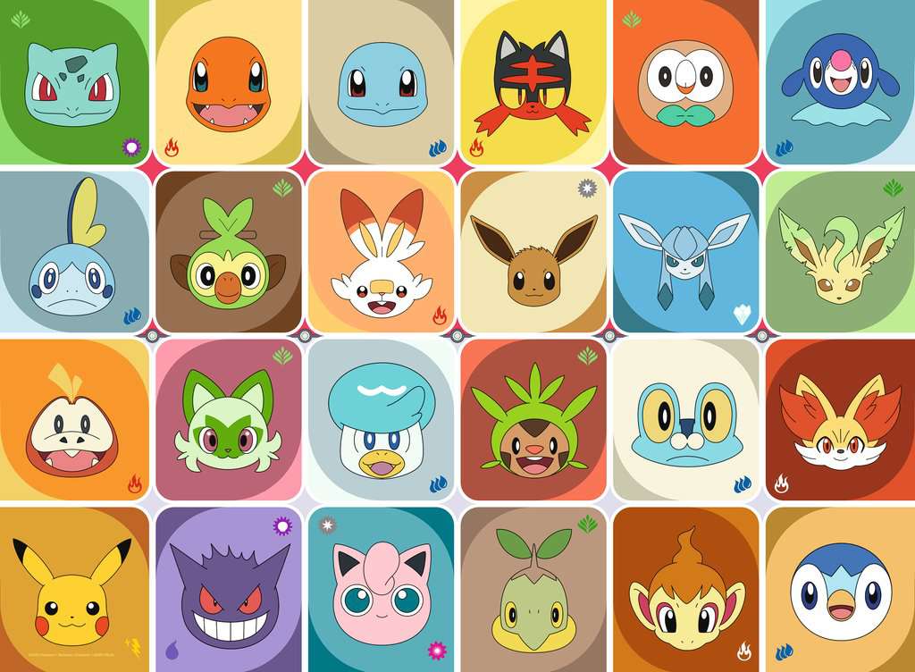 Puzzle 100 Teile Pokémon Gesichter 04.320 - Bild 2