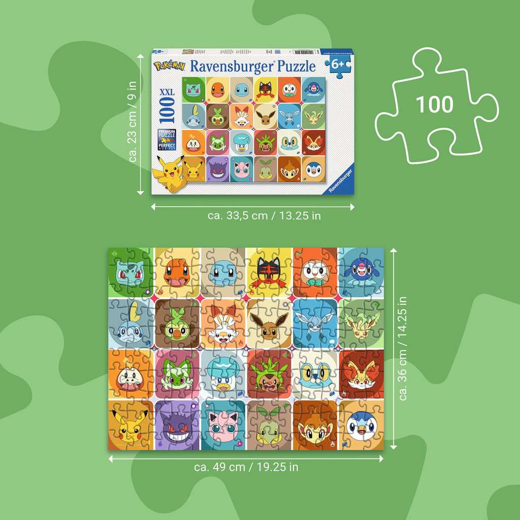 Puzzle 100 Teile Pokémon Gesichter 04.320 - Bild 3