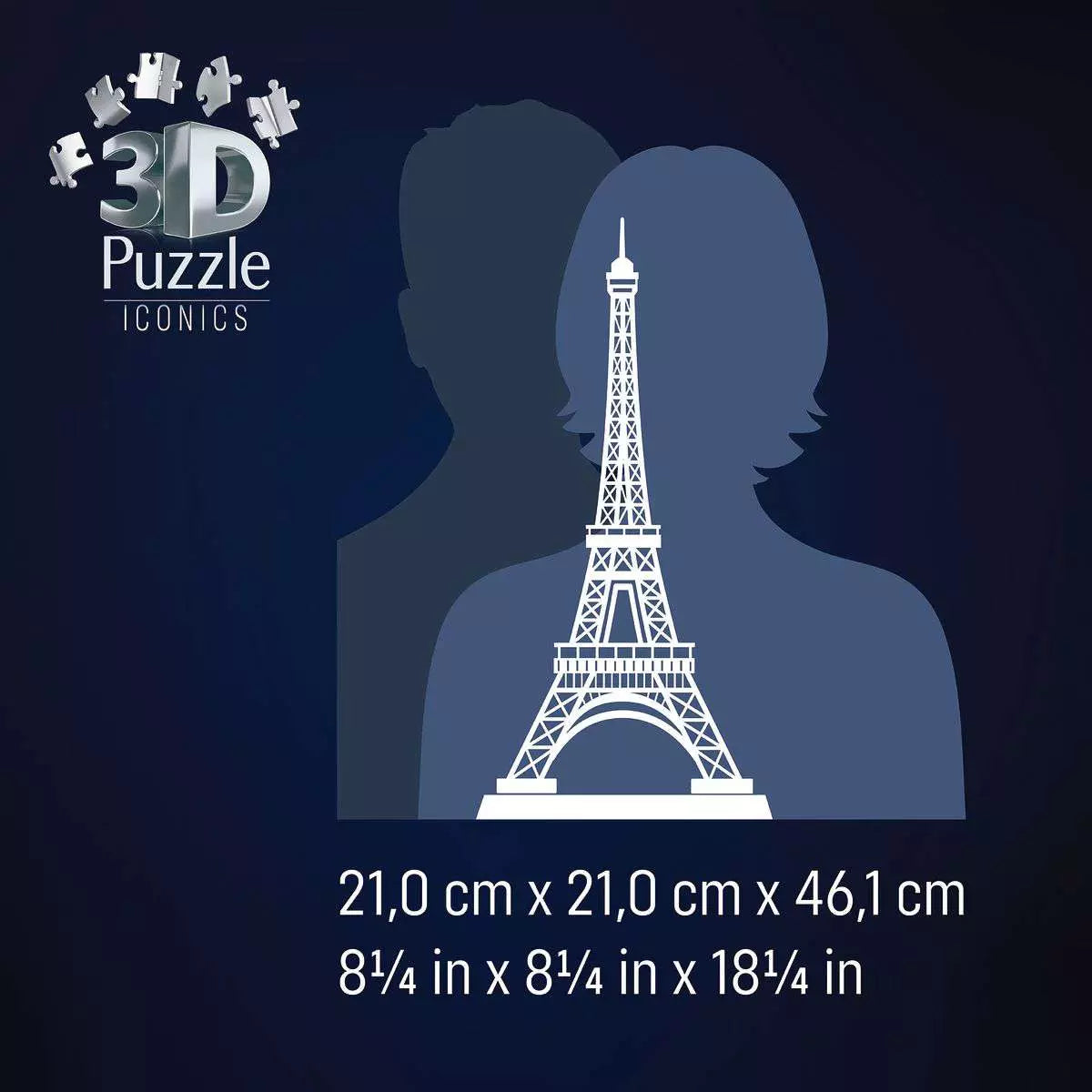 3D Puzzle Iconics: Eiffelturm mit Licht 08.024 - Bild 6
