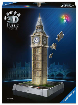 3D Puzzle Iconics: Big Ben mit Licht 08.025