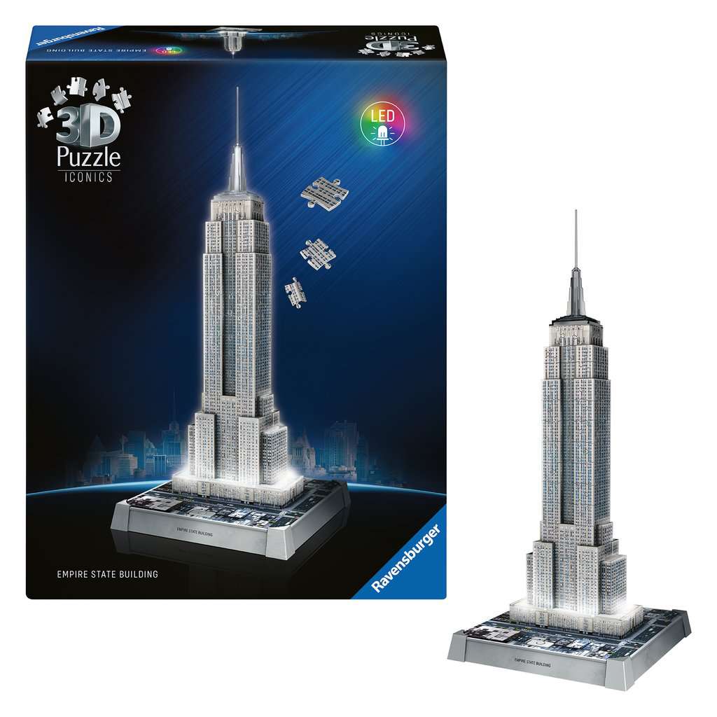 3D Puzzle Iconics: Empire State Building mit Licht 08.026 - Bild 3