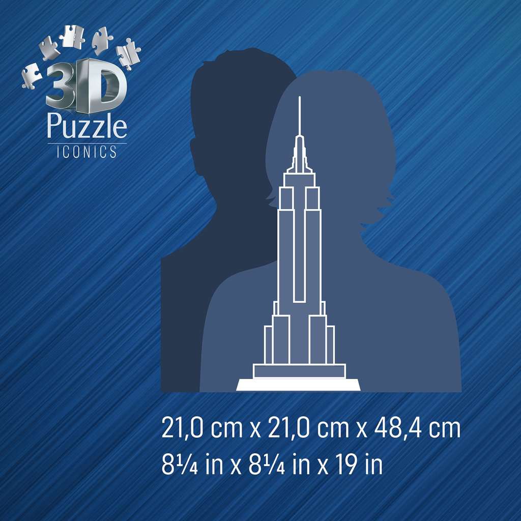 3D Puzzle Iconics: Empire State Building mit Licht 08.026 - Bild 5